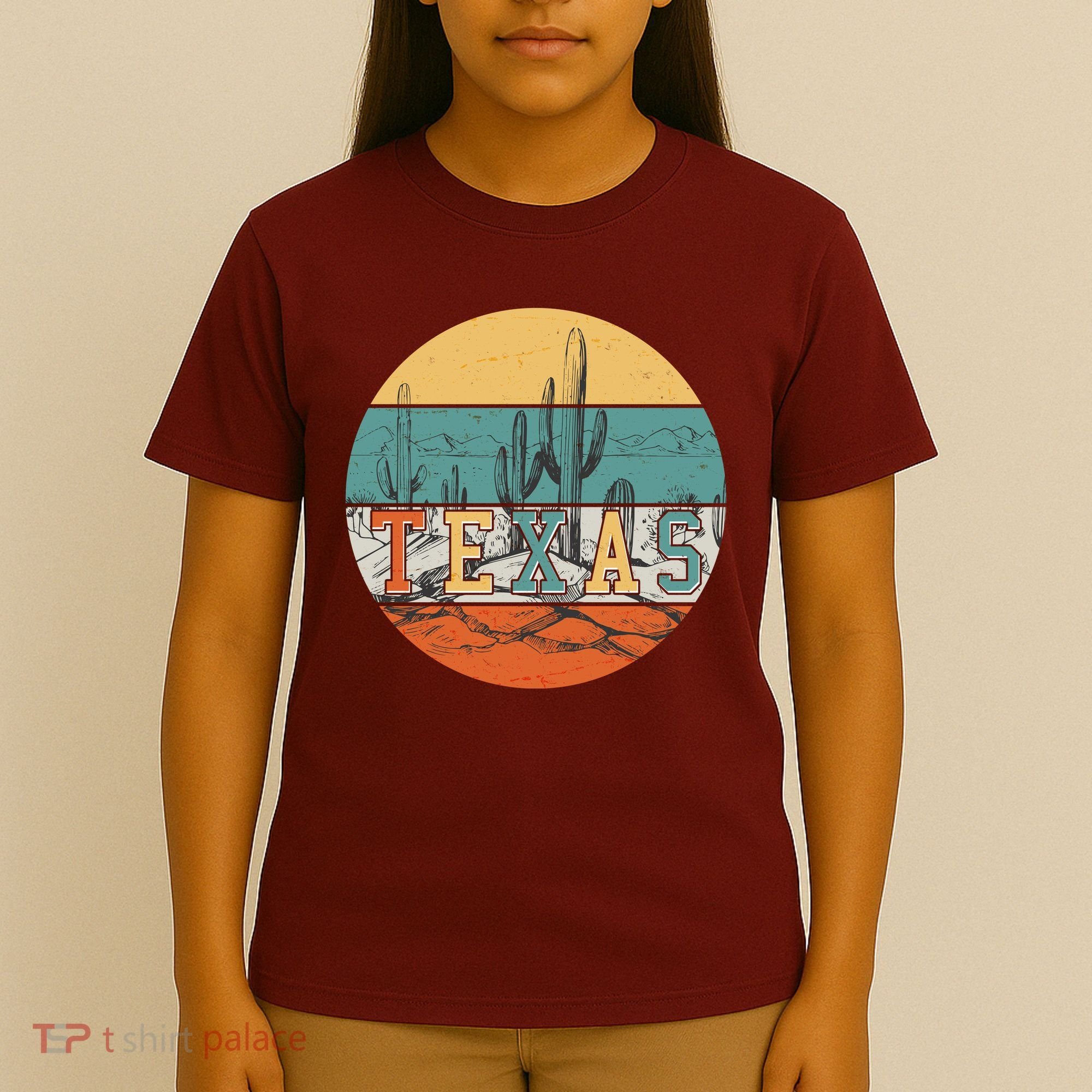 VIntage Texas Desert Cactus Emblem T-Shirt