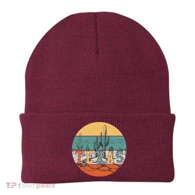 VIntage Texas Desert Cactus Emblem Beanie