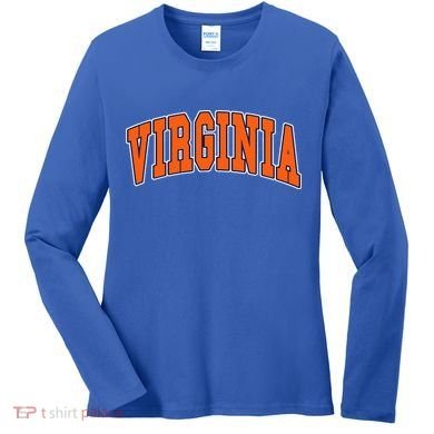 Virginia Throwback Design Classic Women's Long Sleeve Shirt