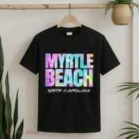 Vintage Tie Dye Myrtle Beach South Carolina Souvenir T-Shirt thumb 2