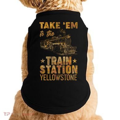 Vintage Take Em To The Train Station Doggie Tank