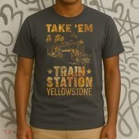 Vintage Take Em To The Train Station T-Shirt thumb 3