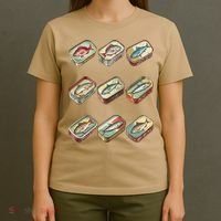 Vintage Tinned Fish Fisherman Aesthetic Lake Life Fishing T-Shirt thumb 4
