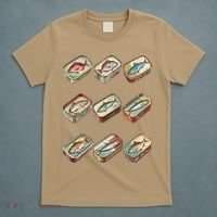 Vintage Tinned Fish Fisherman Aesthetic Lake Life Fishing T-Shirt thumb 5