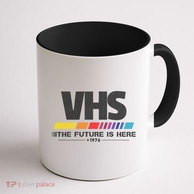Vhs The Future Is Here 1976 Vintage Coffee Mug back