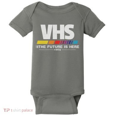 Vhs The Future Is Here 1976 Vintage Baby Bodysuit