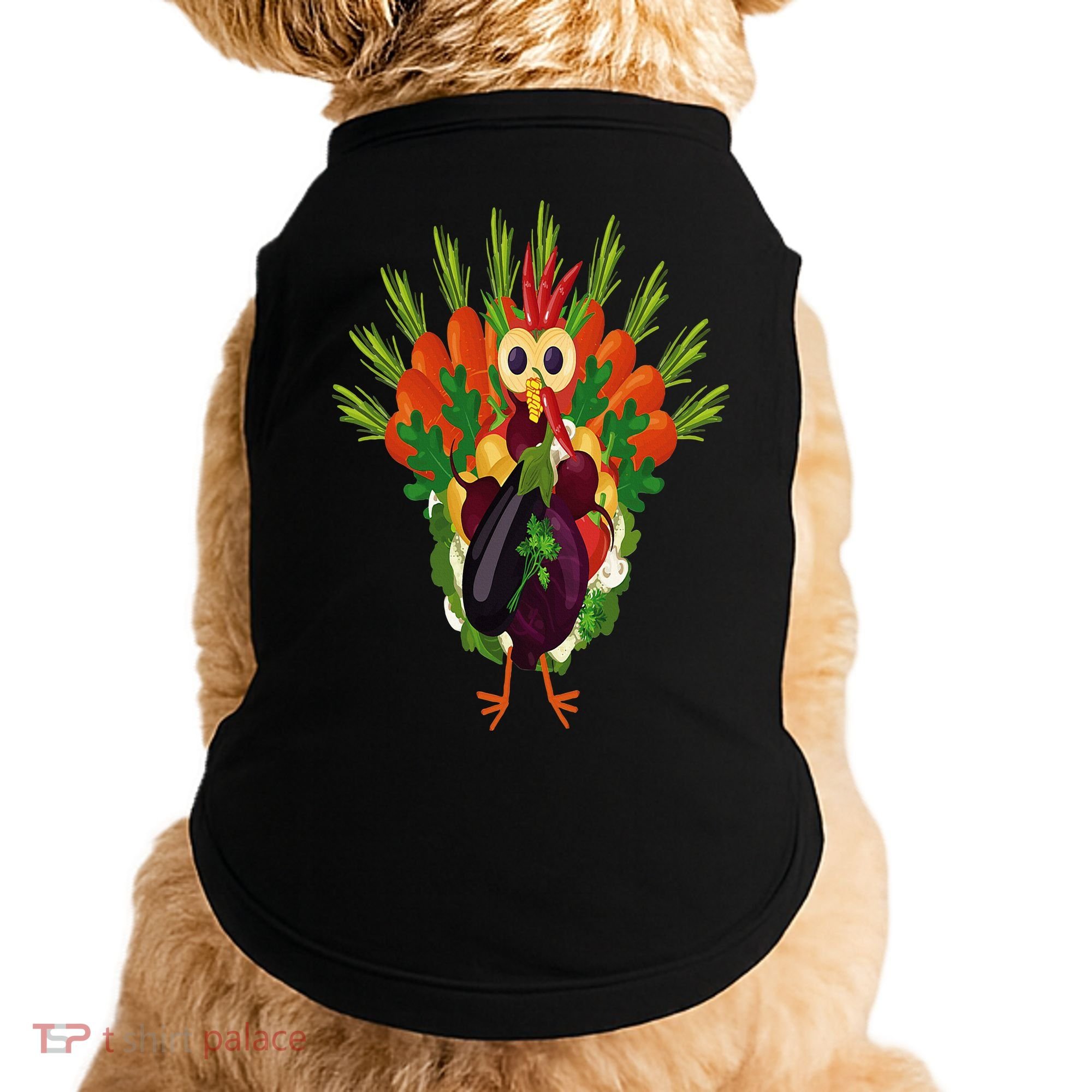 Vegan Thanksgiving Funny Vegetable Meatless Turkey Doggie Tank