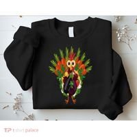Vegan Thanksgiving Funny Vegetable Meatless Turkey Sweatshirt thumb 2