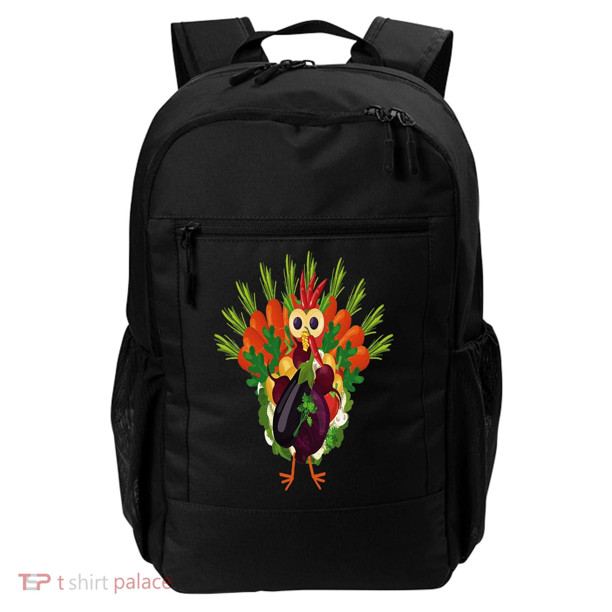 Vegan Thanksgiving Funny Vegetable Meatless Turkey Backpack