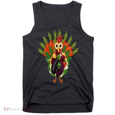 Vegan Thanksgiving Funny Vegetable Meatless Turkey Tank Top