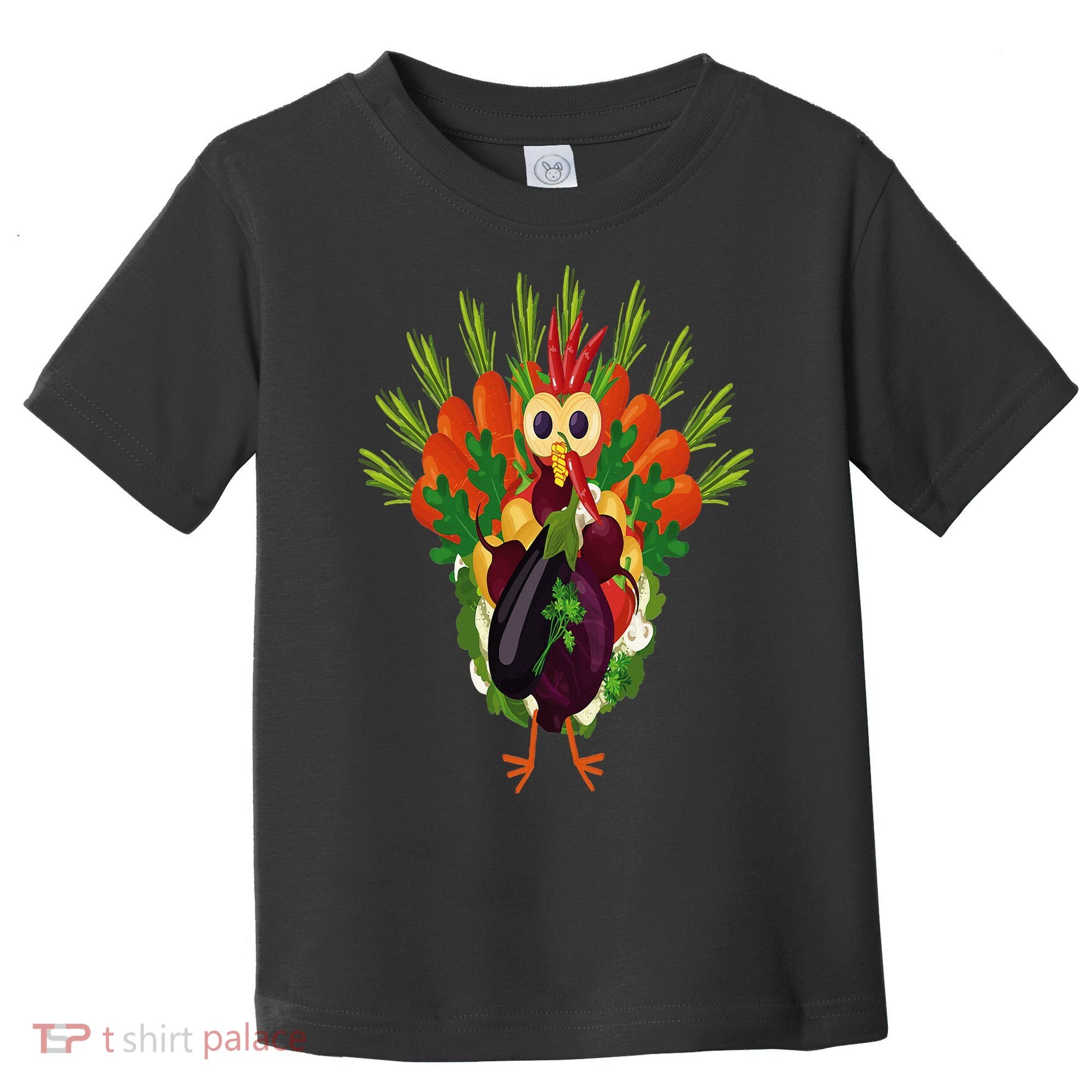 Vegan Thanksgiving Funny Vegetable Meatless Turkey Toddler T-Shirt