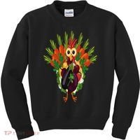 Vegan Thanksgiving Funny Vegetable Meatless Turkey Kids Sweatshirt thumb 0