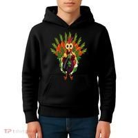 Vegan Thanksgiving Funny Vegetable Meatless Turkey Kids Hoodie thumb 4