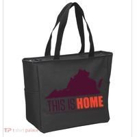 Virginia Tech Football Win This Is Home Tote Bag thumb 2