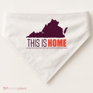 Virginia Tech Football Win This Is Home USA-Made Doggie Bandana
