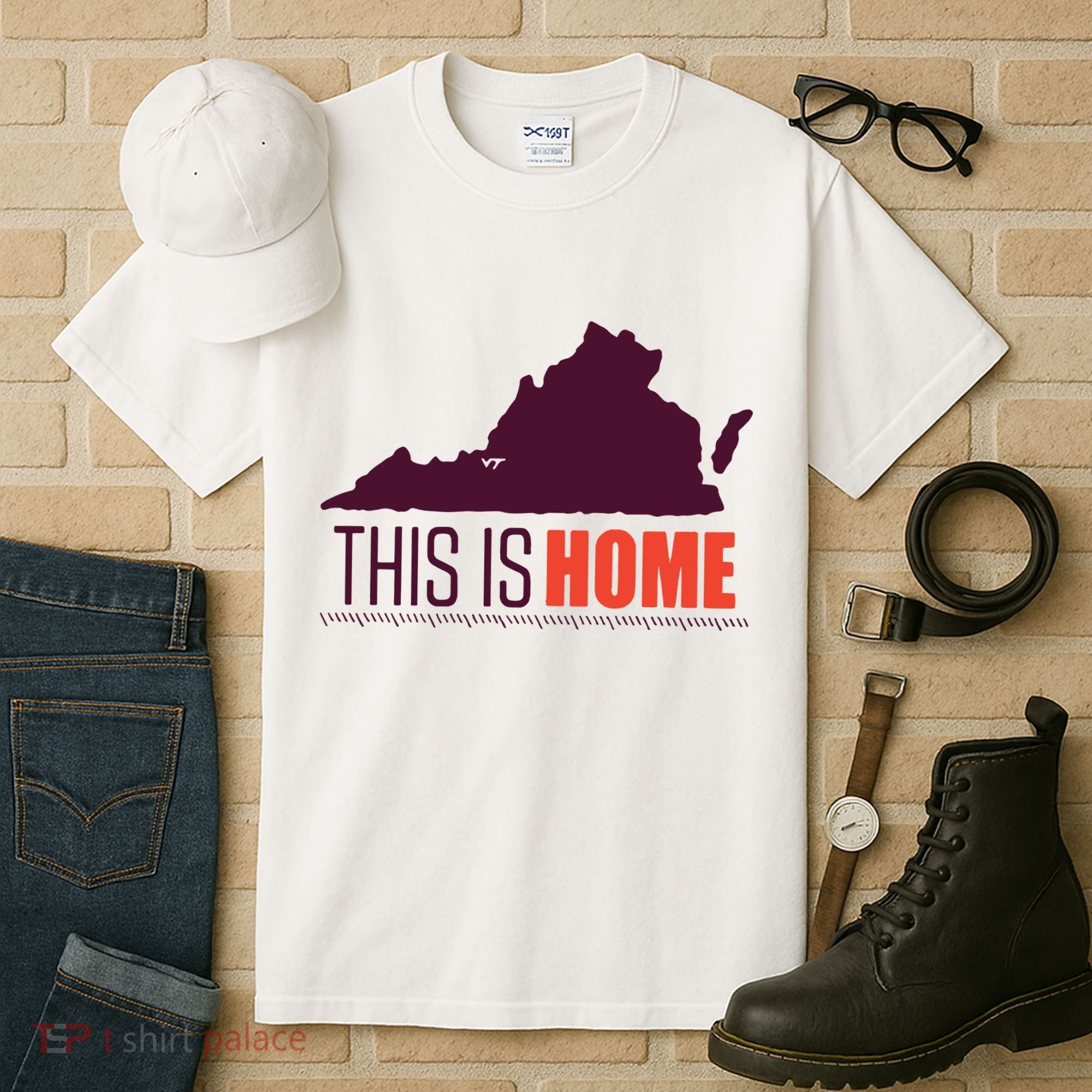 Virginia Tech Football Win This Is Home Tall T-Shirt