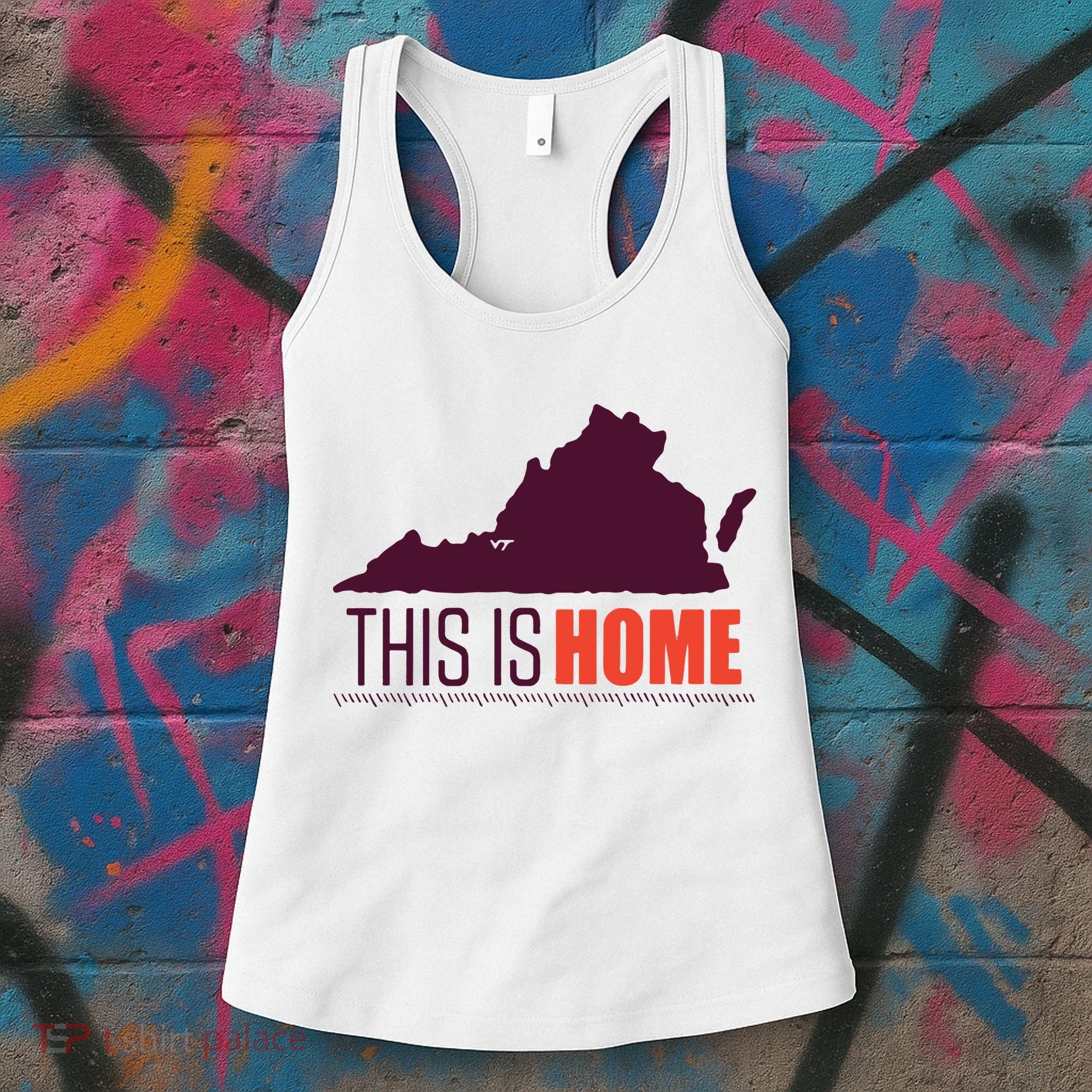 Virginia Tech Football Win This Is Home Women's Tank Top
