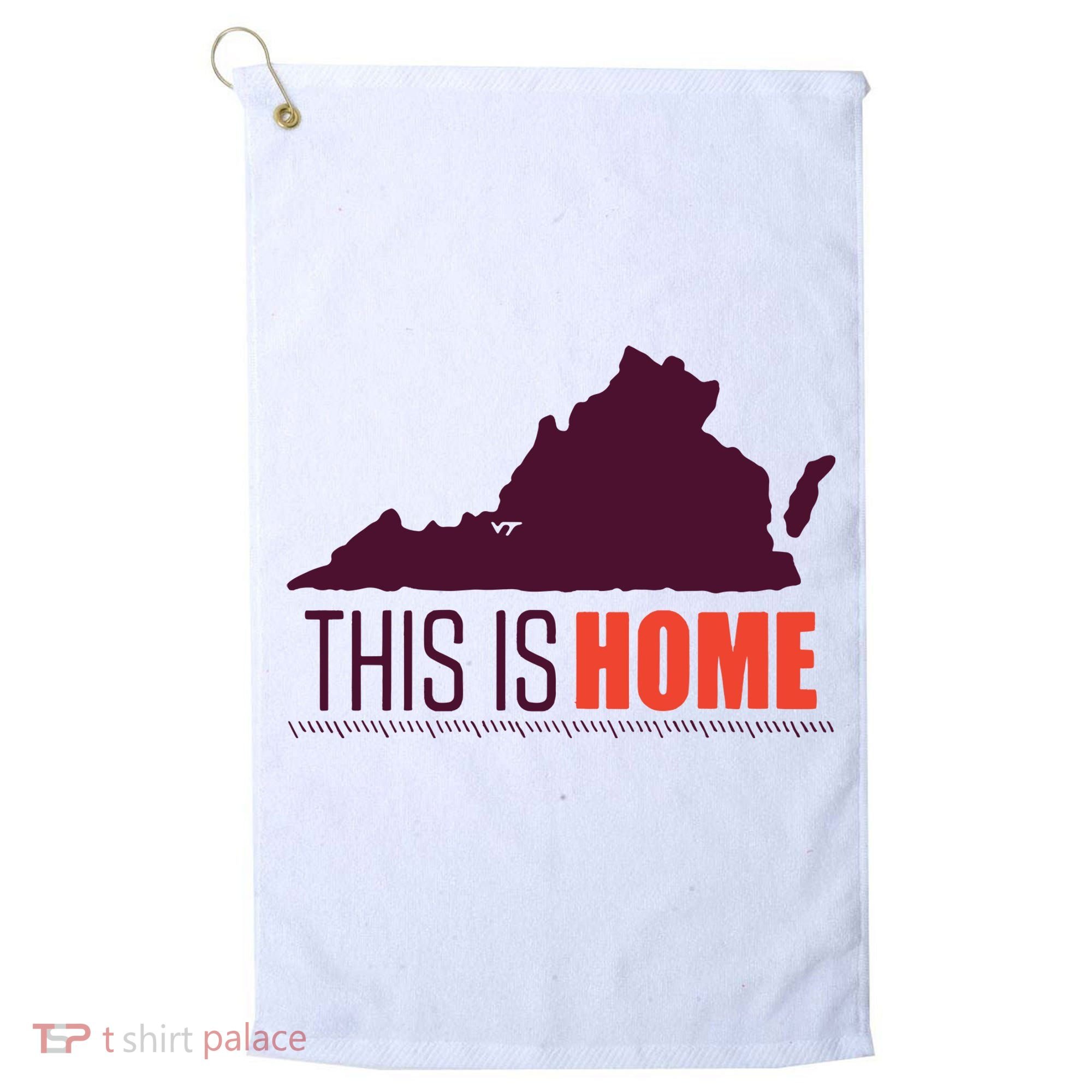 Virginia Tech Football Win This Is Home Golf Towel