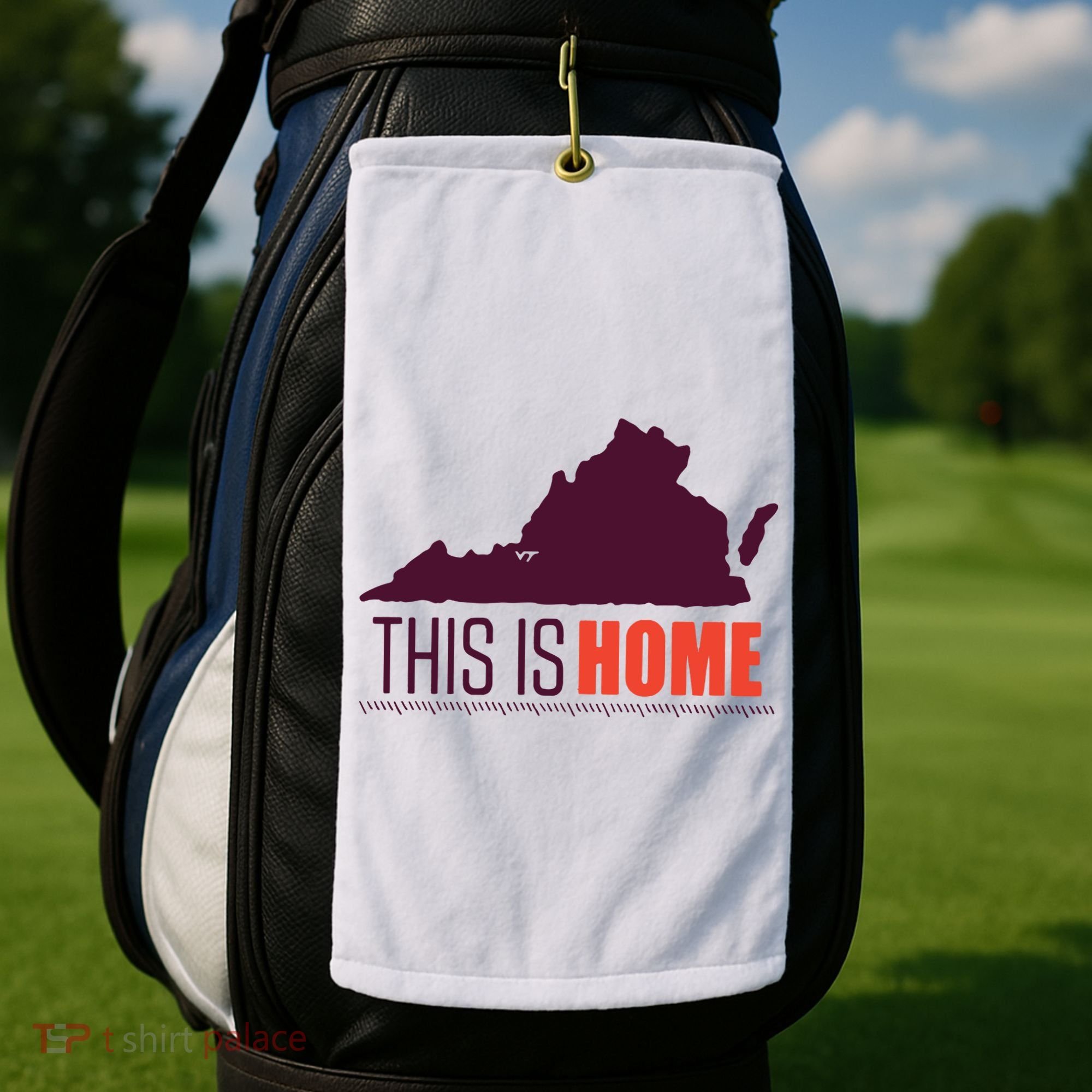 Virginia Tech Football Win This Is Home Golf Towel