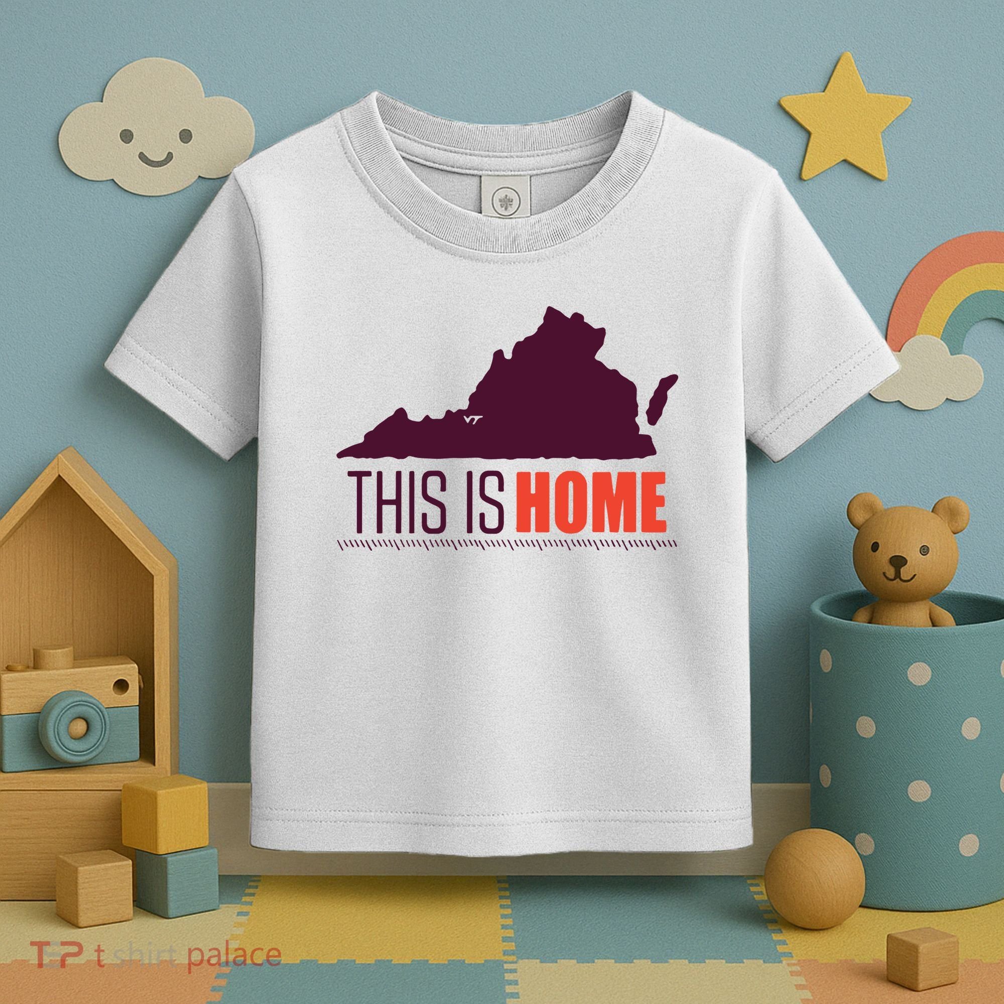 Virginia Tech Football Win This Is Home Toddler T-Shirt