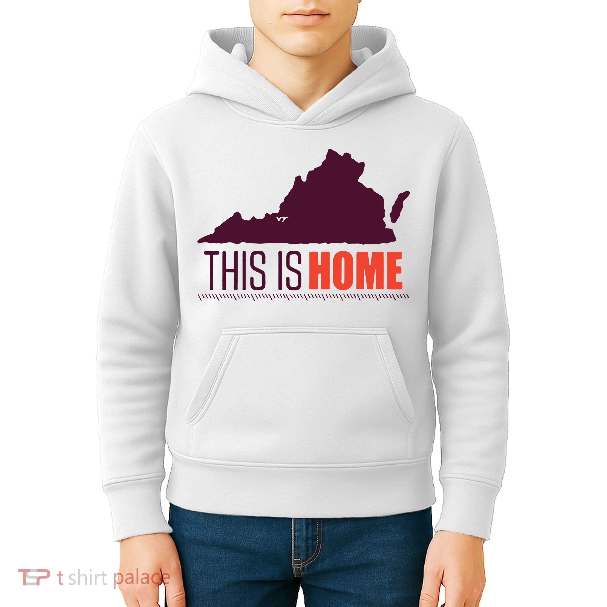 Virginia Tech Football Win This Is Home Kids Hoodie