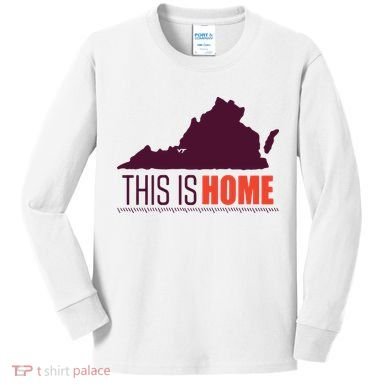 Virginia Tech Football Win This Is Home Kids Long Sleeve Shirt