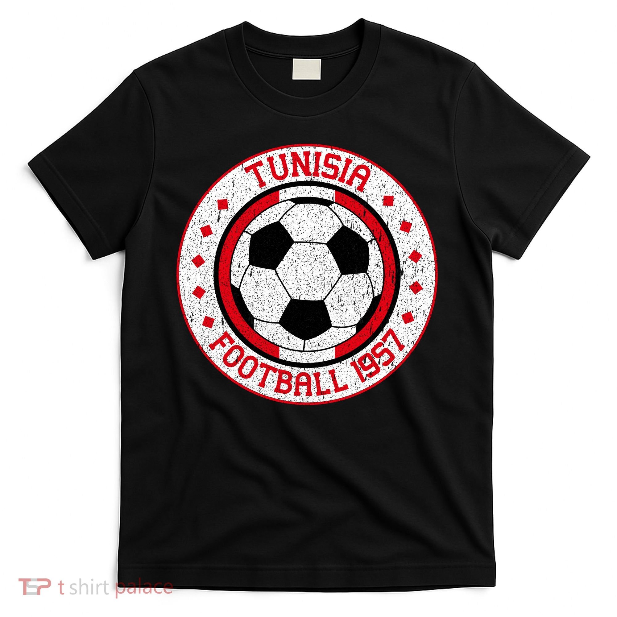 Vintage Tunisia Football 1957 Soccer T-Shirt