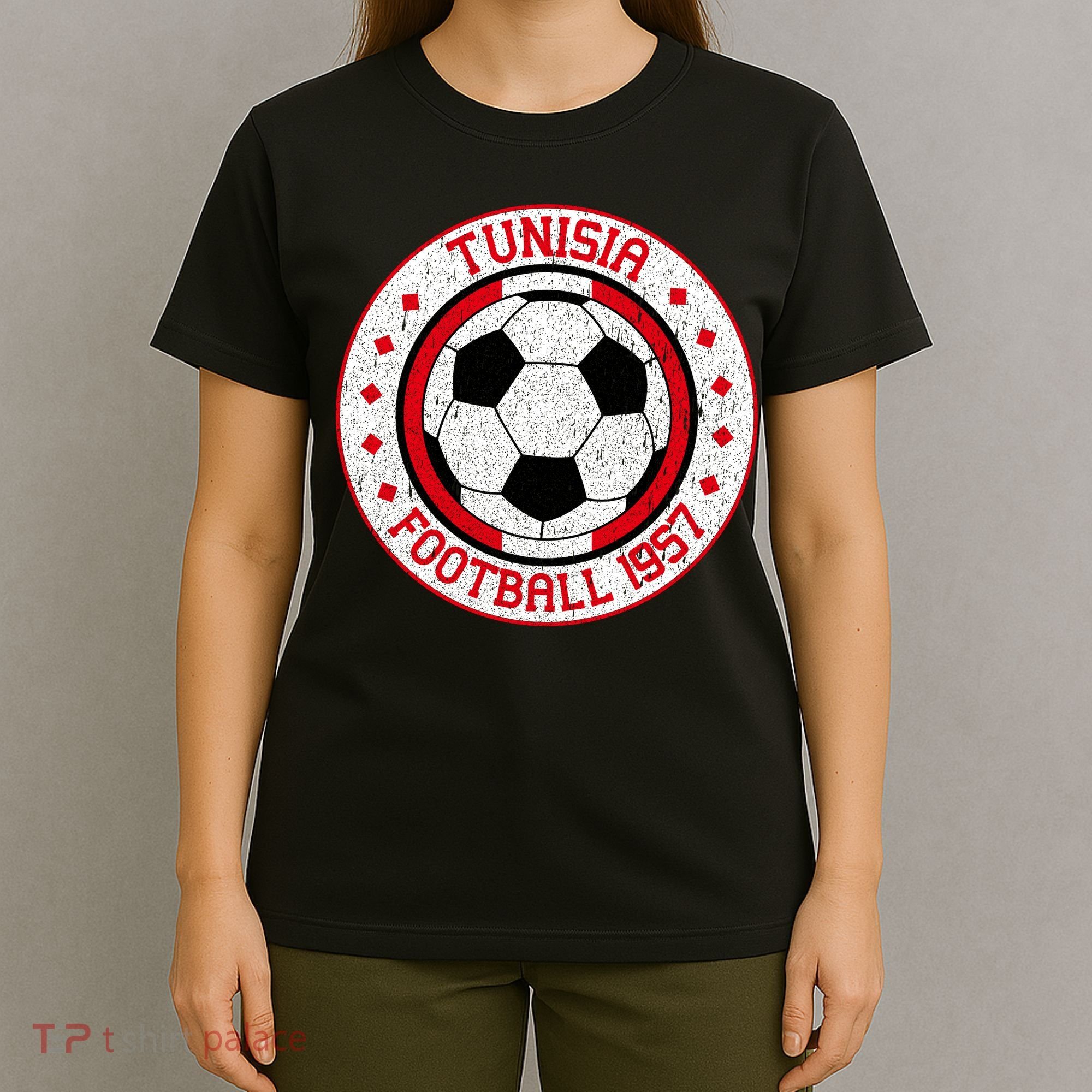 Vintage Tunisia Football 1957 Soccer T-Shirt