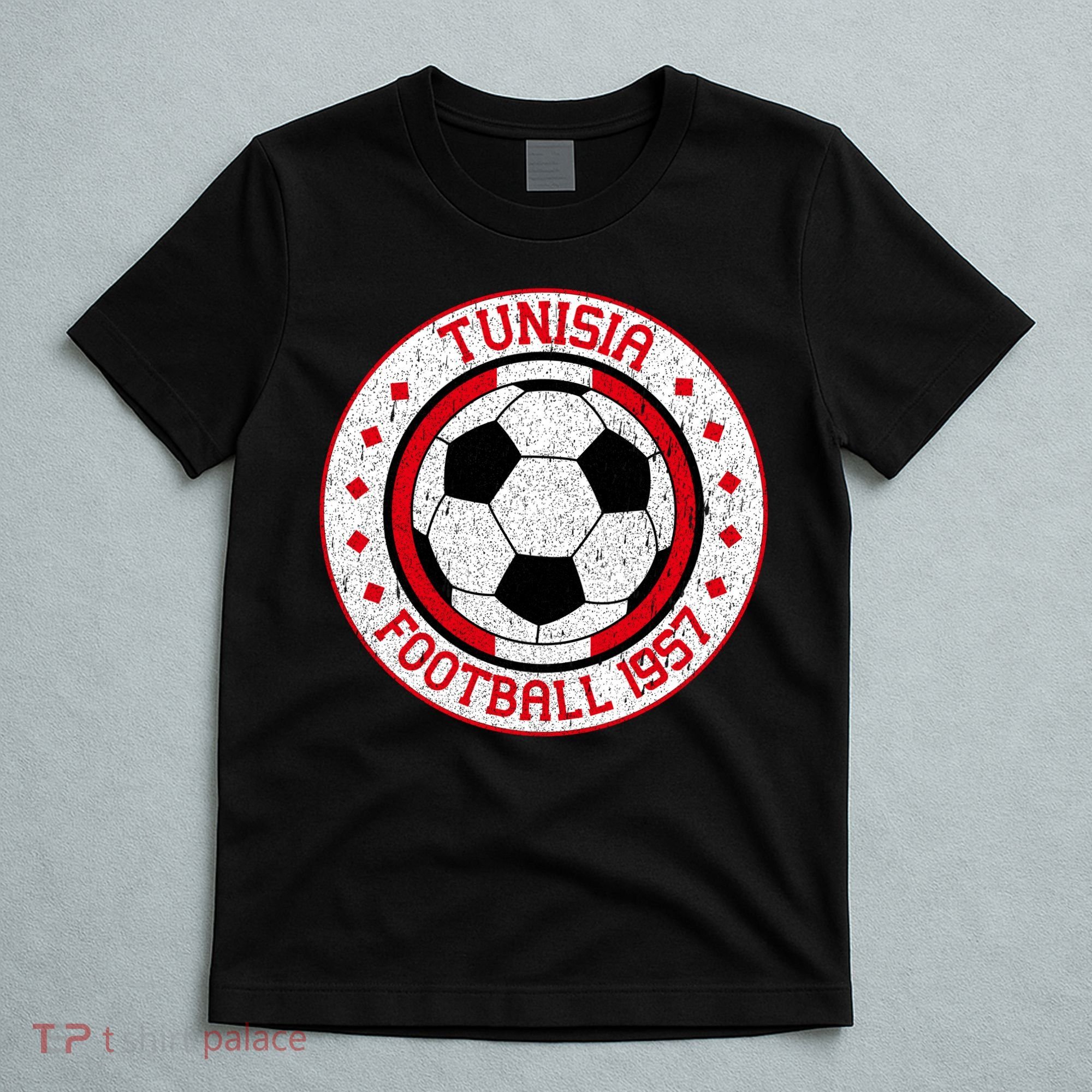 Vintage Tunisia Football 1957 Soccer T-Shirt