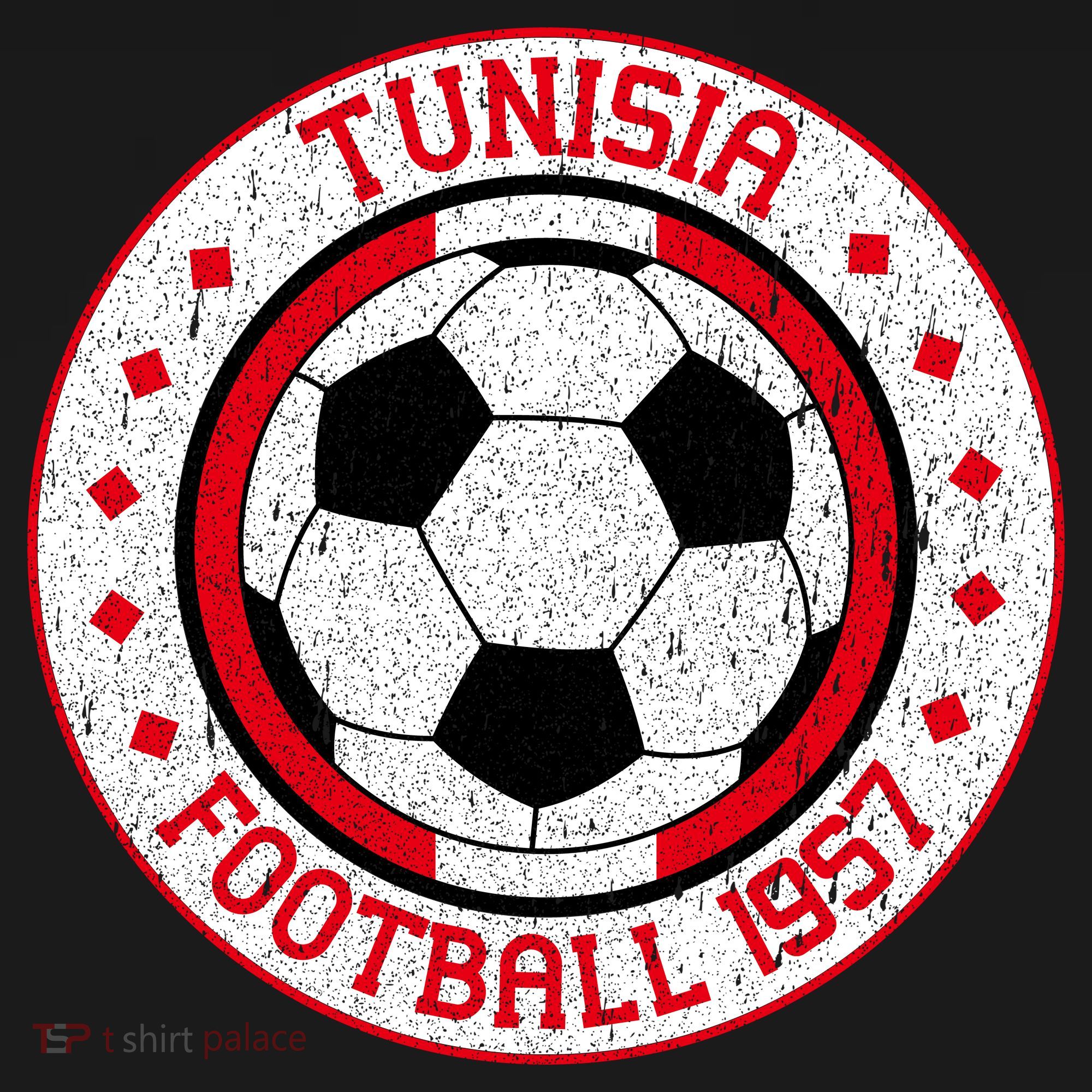 Vintage Tunisia Football 1957 Soccer T-Shirt