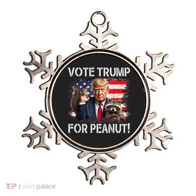 Vote Trump For Peanut The Squirrel Usa Grunged Flag Ornament