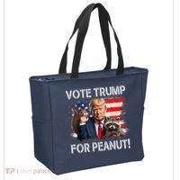 Vote Trump For Peanut The Squirrel Usa Grunged Flag Tote Bag thumb 2