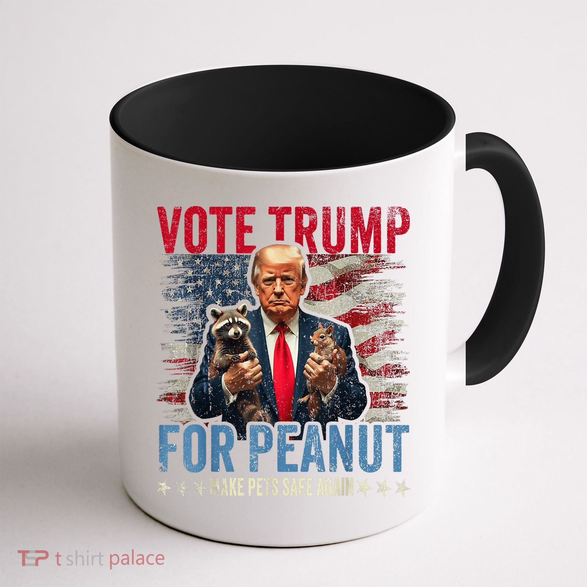 Vote Trump For Peanut The Squirrel Make Pets Safe Again Us President Coffee Mug