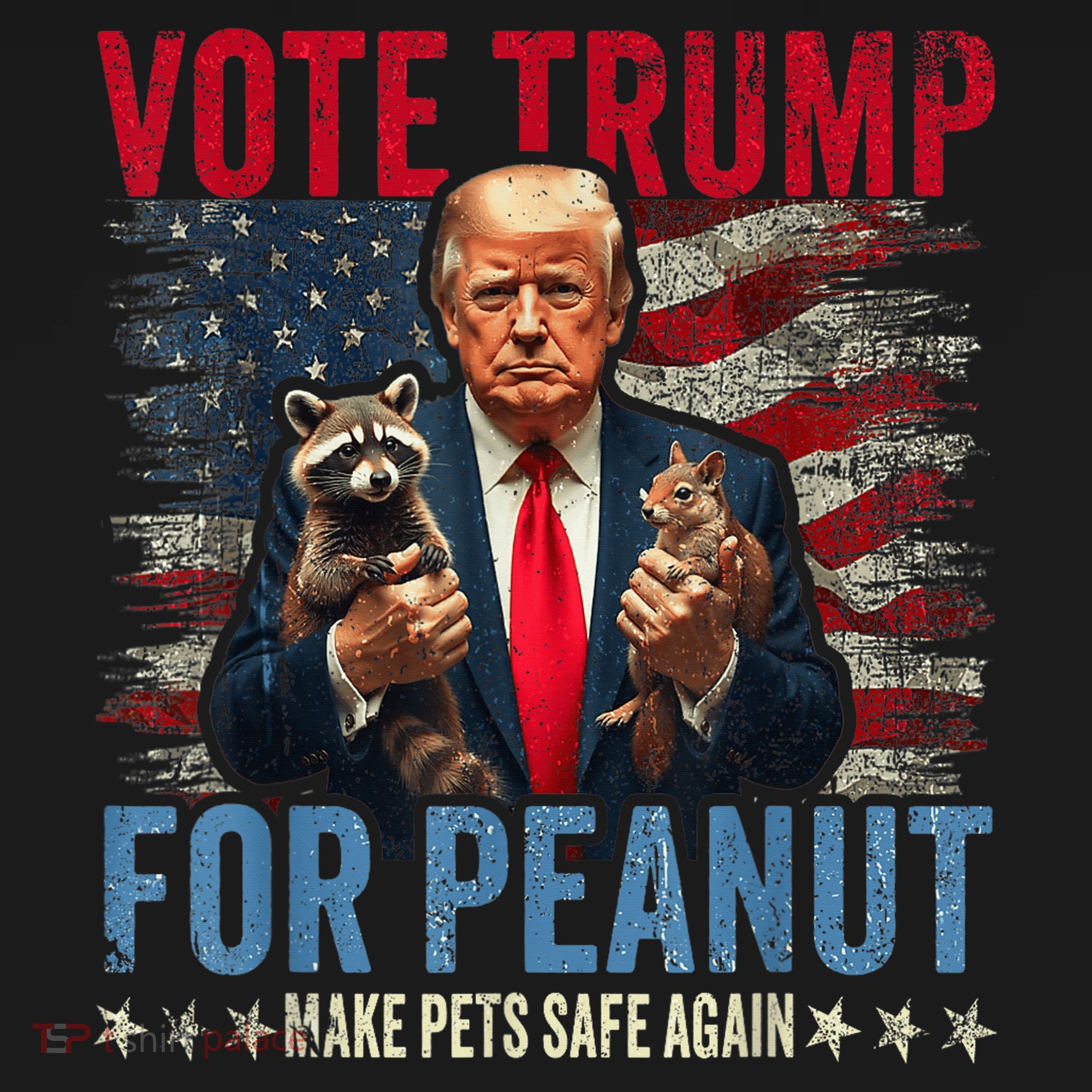 Vote Trump For Peanut The Squirrel Make Pets Safe Again Us President Ornament