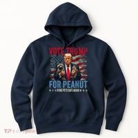 Vote Trump For Peanut The Squirrel Make Pets Safe Again Us President Hoodie thumb 0