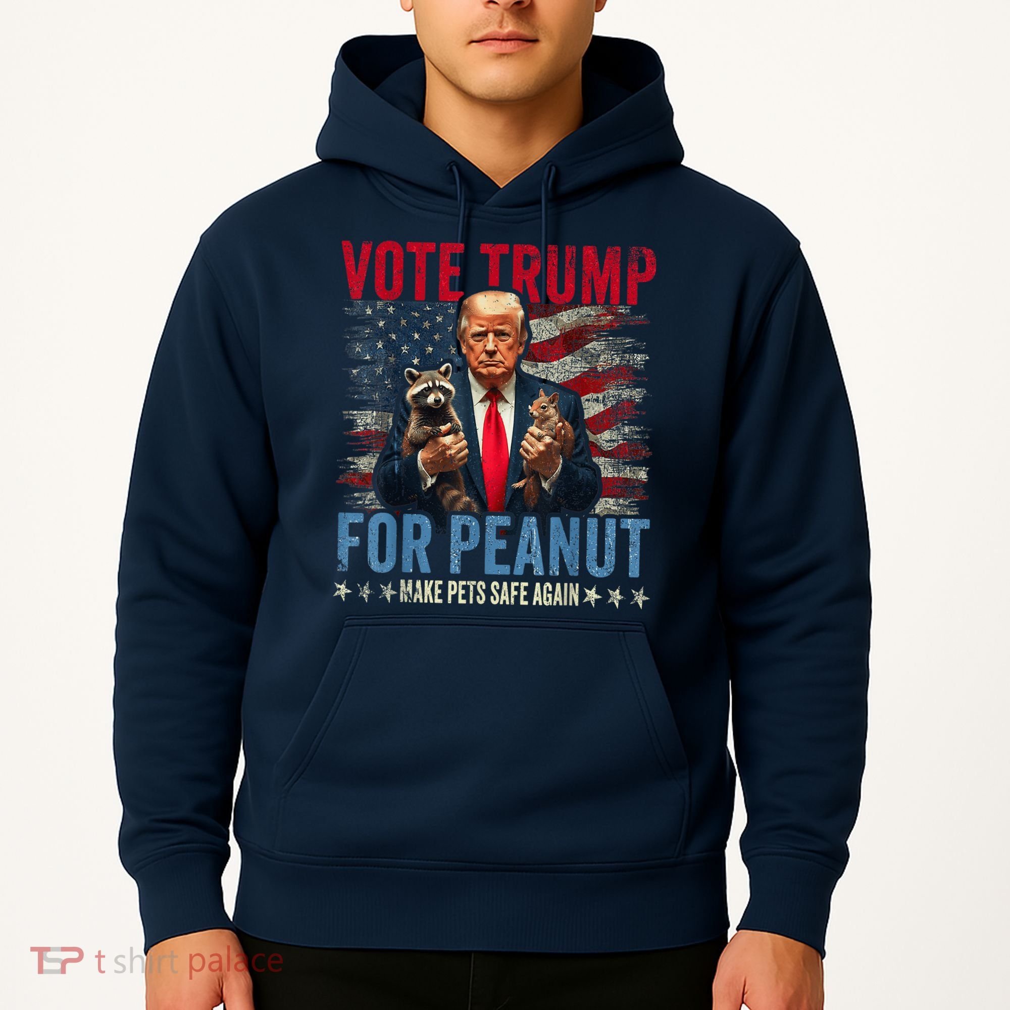 Vote Trump For Peanut The Squirrel Make Pets Safe Again Us President Hoodie