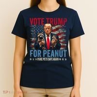 Vote Trump For Peanut The Squirrel Make Pets Safe Again Us President T-Shirt thumb 4