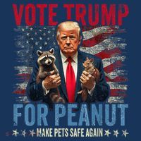 Vote Trump For Peanut The Squirrel Make Pets Safe Again Us President Women's Hoodie thumb 2