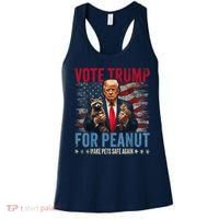 Vote Trump For Peanut The Squirrel Make Pets Safe Again Us President Women's Tank Top thumb 0