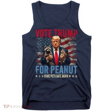 Vote Trump For Peanut The Squirrel Make Pets Safe Again Us President Tank Top