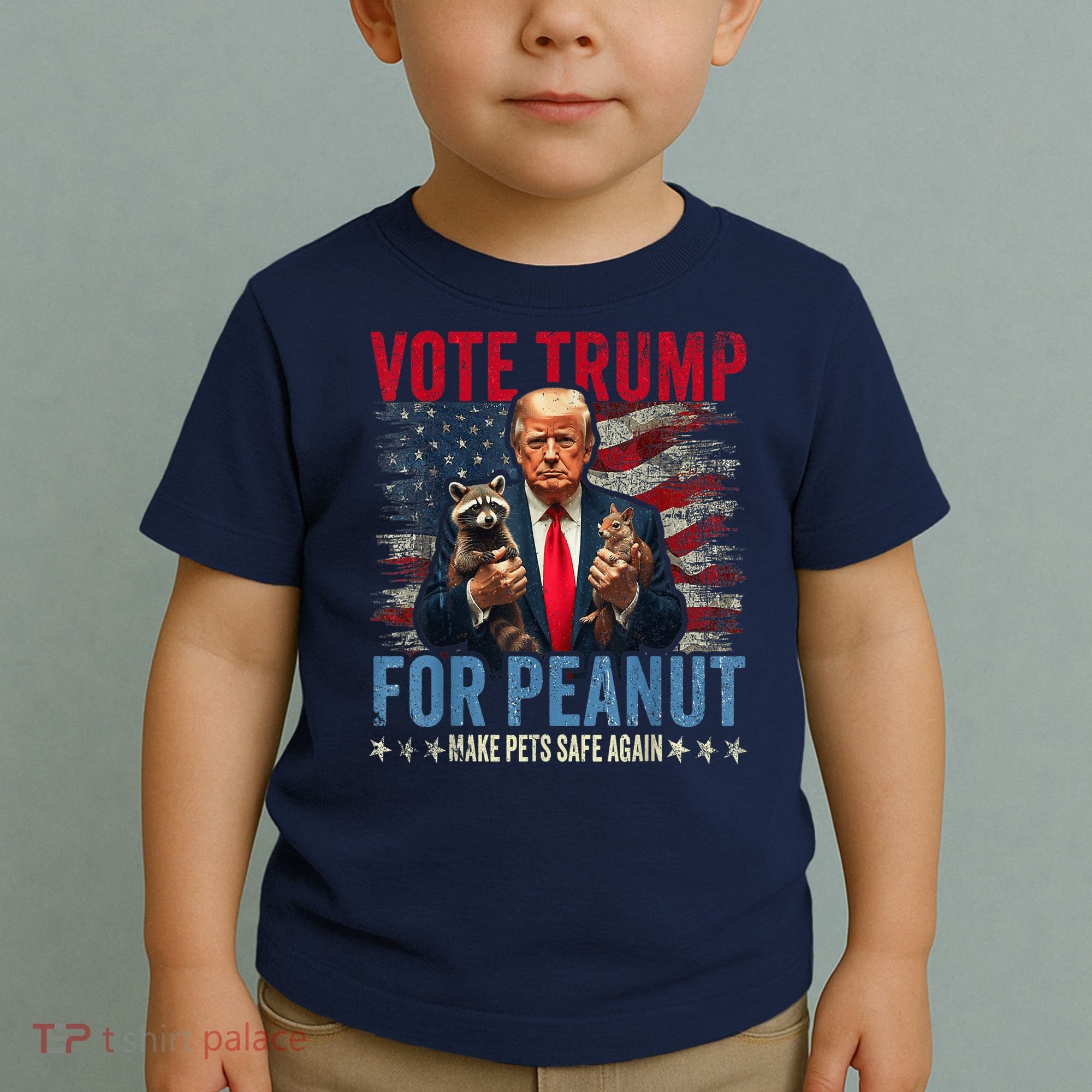 Vote Trump For Peanut The Squirrel Make Pets Safe Again Us President Toddler T-Shirt
