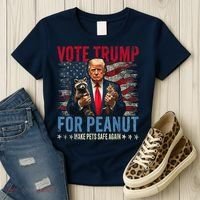 Vote Trump For Peanut The Squirrel Make Pets Safe Again Us President Women's T-Shirt thumb 3