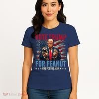Vote Trump For Peanut The Squirrel Make Pets Safe Again Us President Women's T-Shirt thumb 4