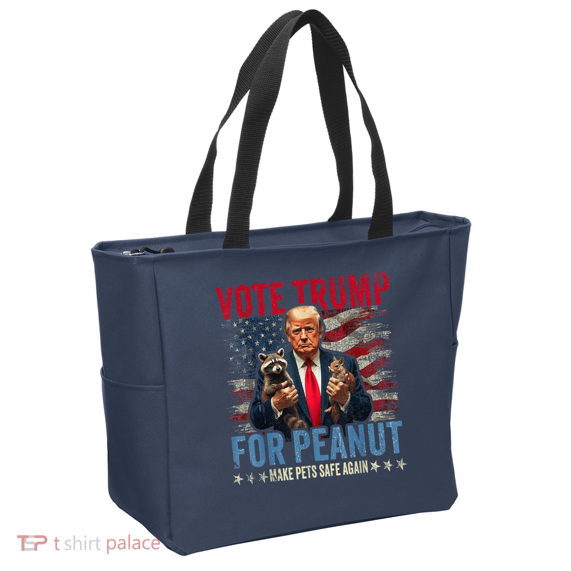 Vote Trump For Peanut The Squirrel Make Pets Safe Again Us President Tote Bag