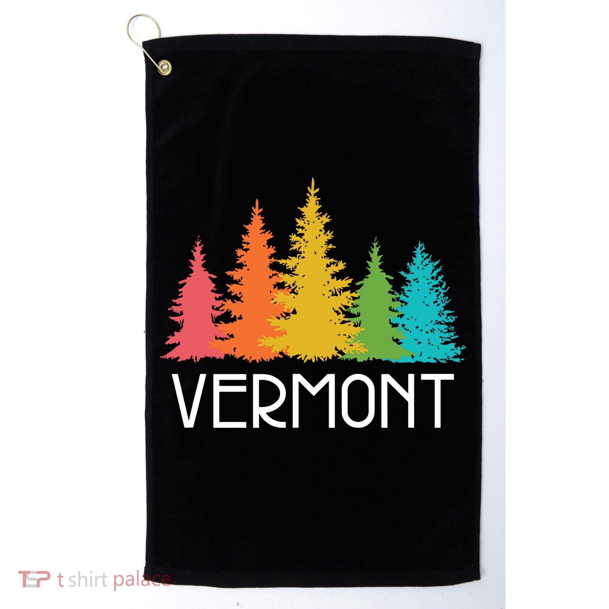 Vermont T Funny Golf Towel