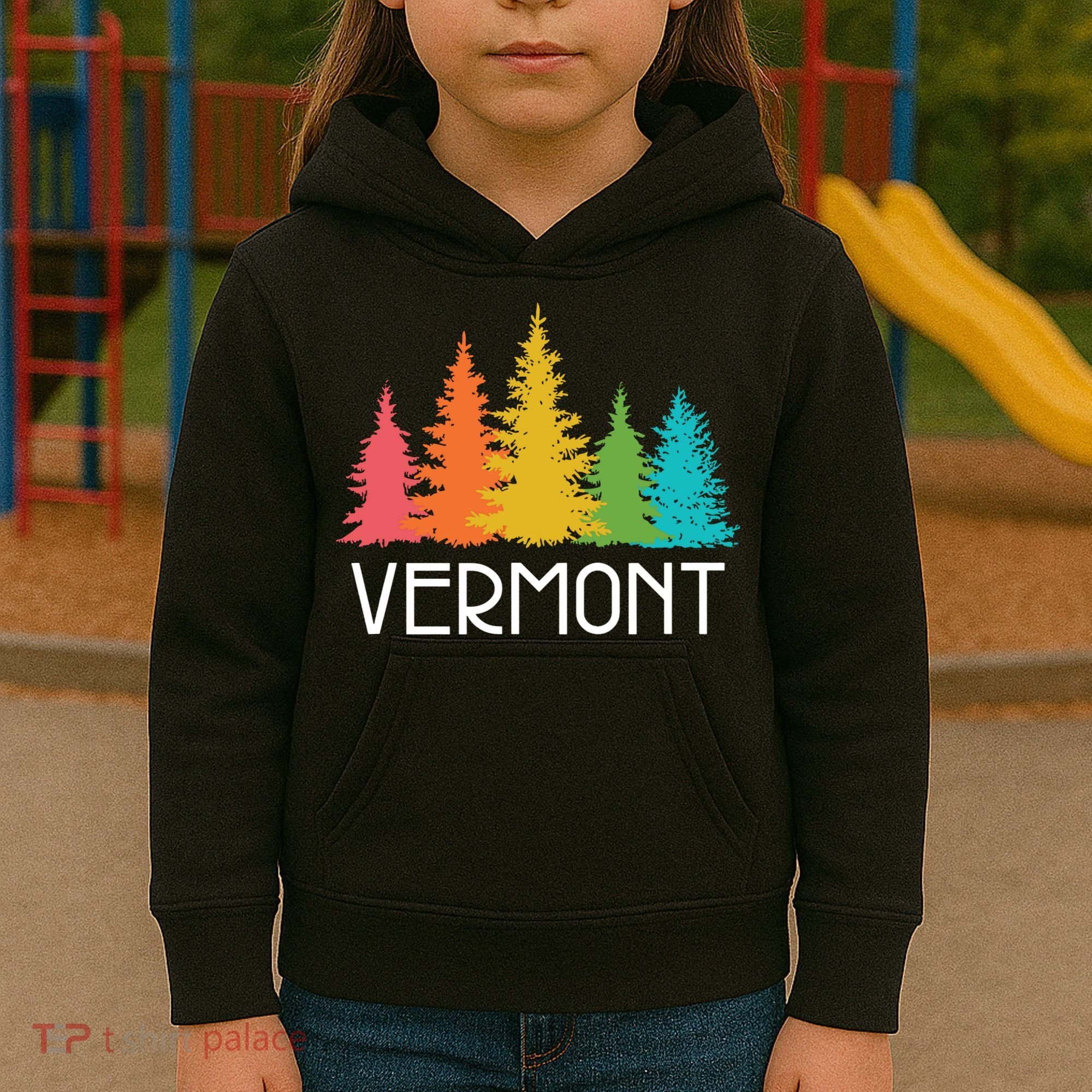 Vermont T Funny Kids Hoodie