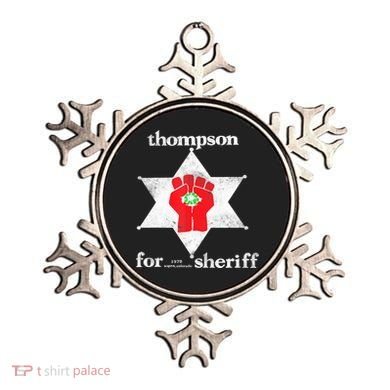 Vintage Thompsons For Sheriff Retro 1970 Distressed Tee Ornament