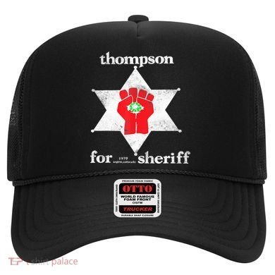 Vintage Thompsons For Sheriff Retro 1970 Distressed Tee Hat