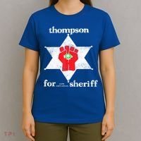 Vintage Thompsons For Sheriff Retro 1970 Distressed Tee T-Shirt thumb 4