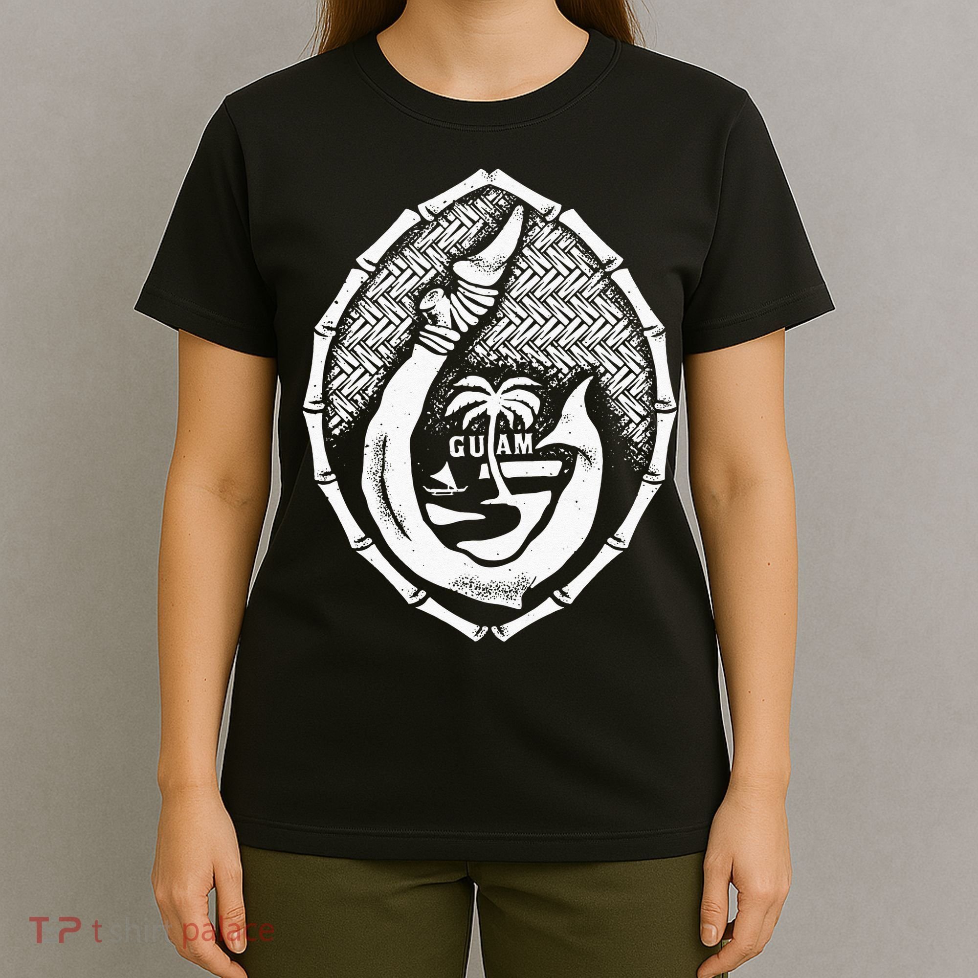 Vintage Tribal Guam Seal 671 GUam T-Shirt